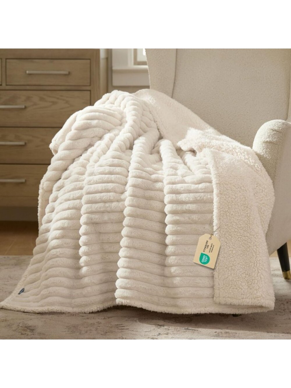 NWT Waterproof Dog Blankets for Large Dogs,50x60 Cream